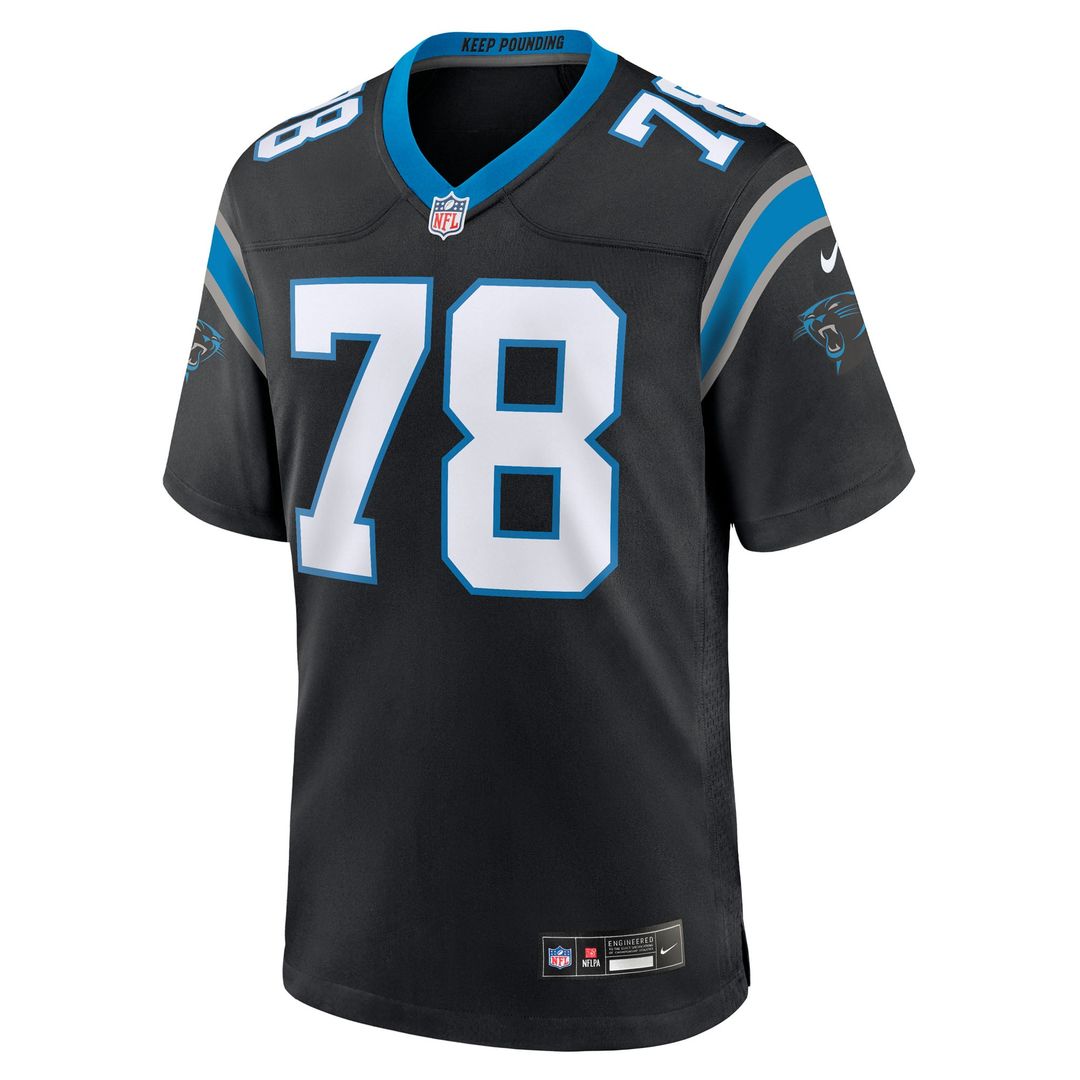 Carolina Panthers Popo Aumavae Nike Team Game Jersey - Black