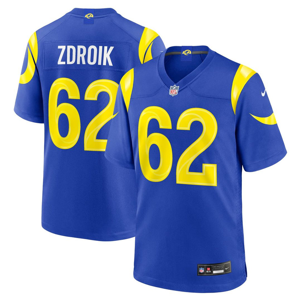 Los Angeles Rams Payton Zdroik Nike Game Jersey - Royal