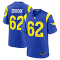 Los Angeles Rams Payton Zdroik Nike Game Jersey - Royal