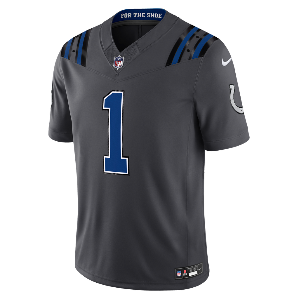 Indianapolis Colts Ahmad Sauce Gardner Nike 2026 Rivalries Collection Stitched Limited Jersey - Anthracite