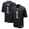 Las Vegas Raiders Number 1 Dad Nike Game Jersey - Black