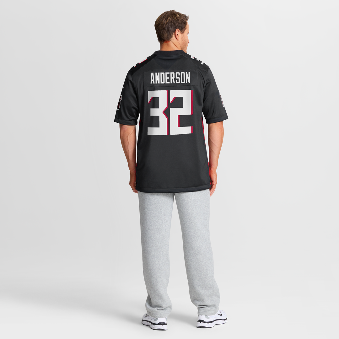 Atlanta Falcons Jamal Anderson Nike Game Retired Player Jersey - Black