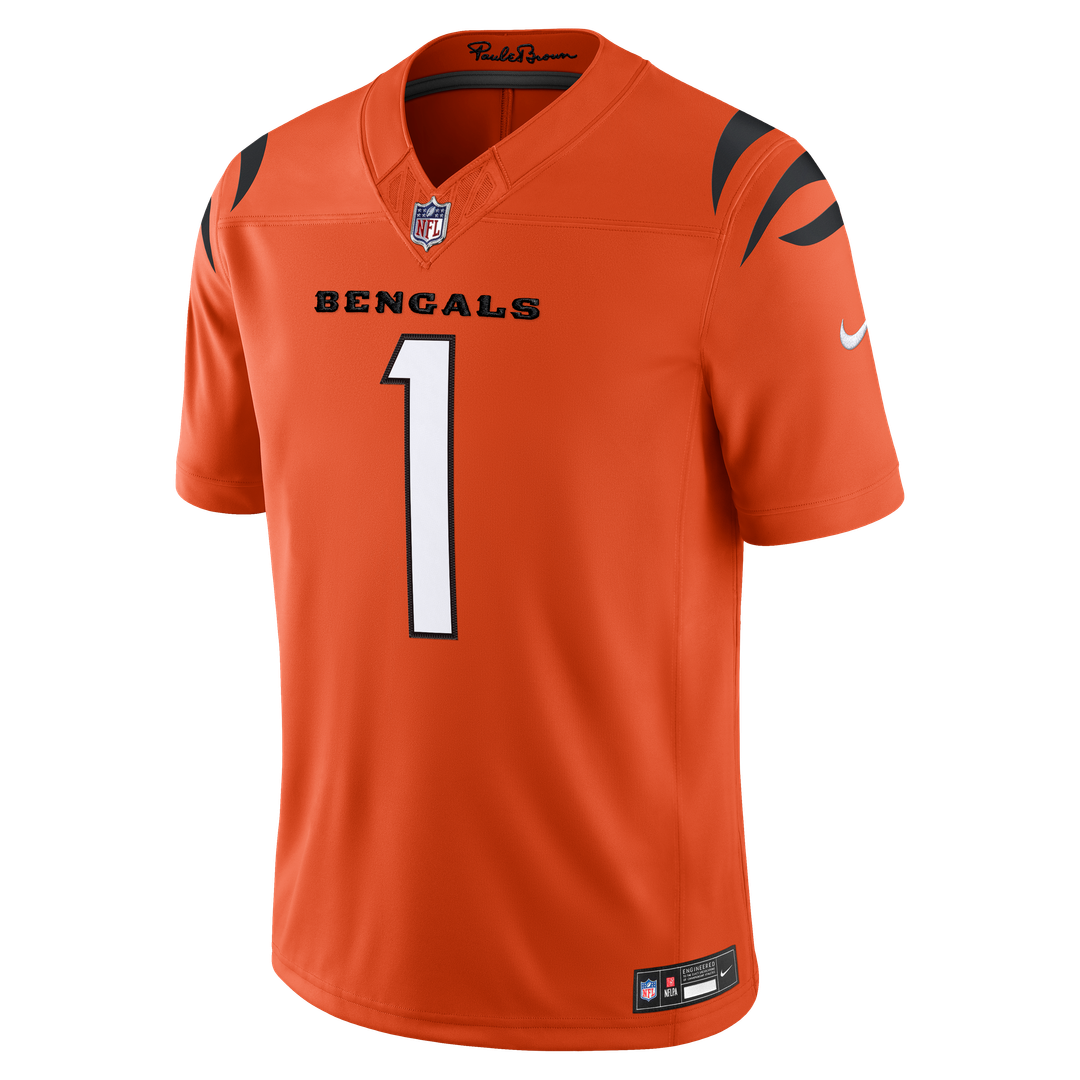 Cincinnati Bengals Ja'Marr Chase Nike Team Vapor F.U.S.E. Stitched Limited Jersey - Black