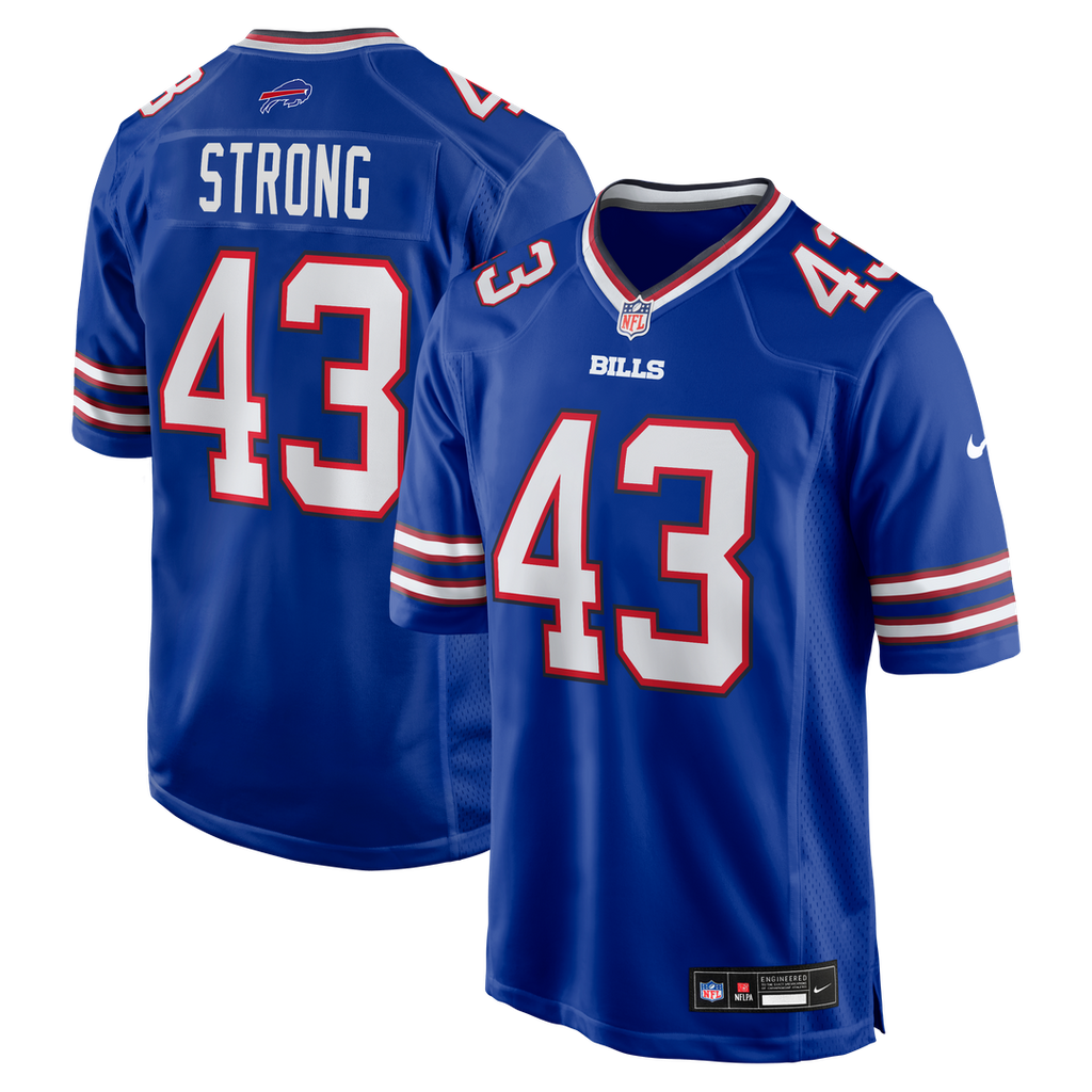 Buffalo Bills Dorian Strong Nike Team Game Jersey - Royal