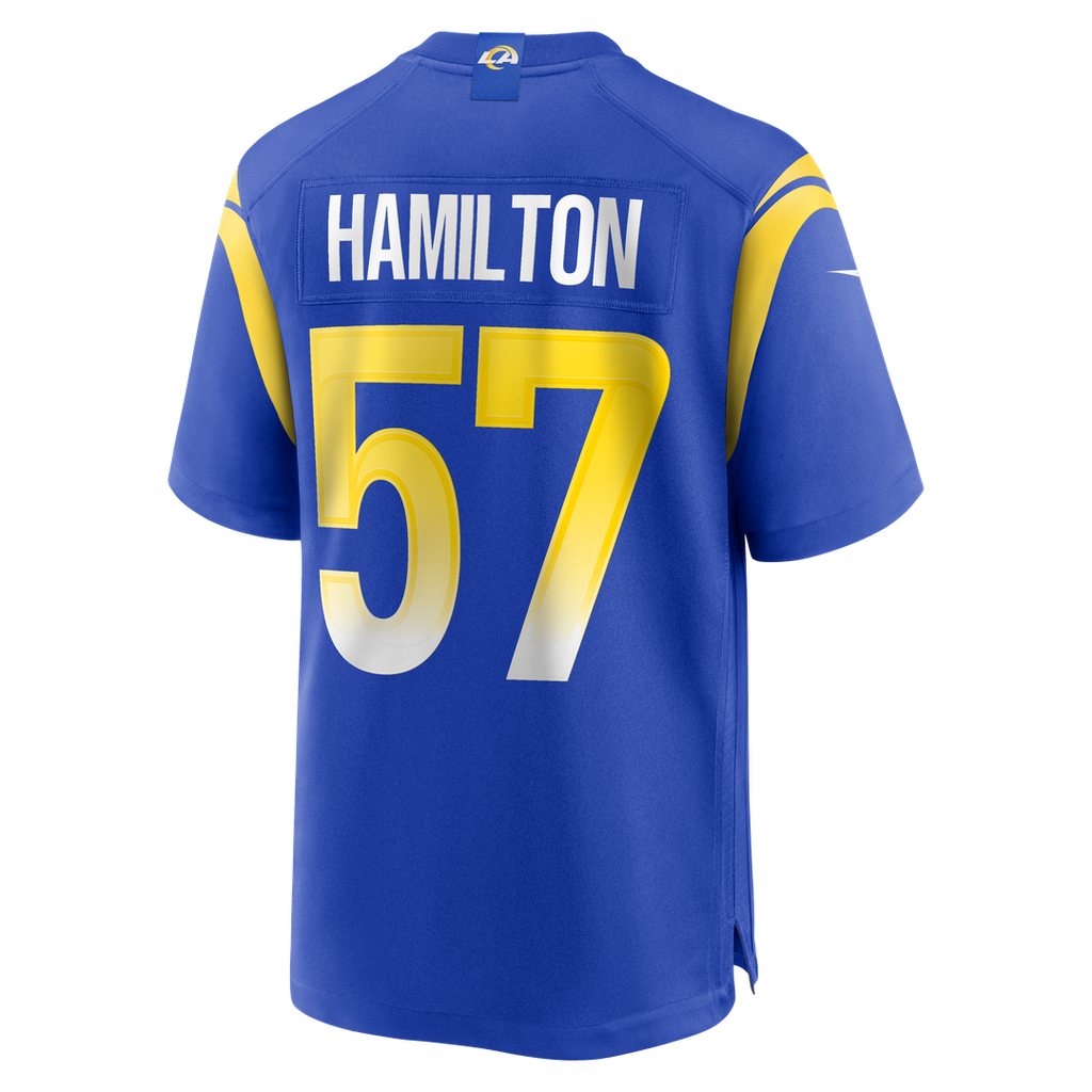 Los Angeles Rams Ty Hamilton Nike Team Game Jersey - Royal
