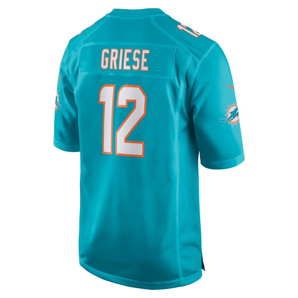 Miami Dolphins Bob Griese Nike Game Retired Player Jersey - Aqua