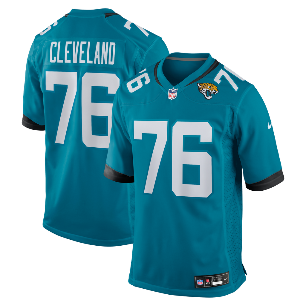 Jacksonville Jaguars Ezra Cleveland Nike Game Jersey - Teal