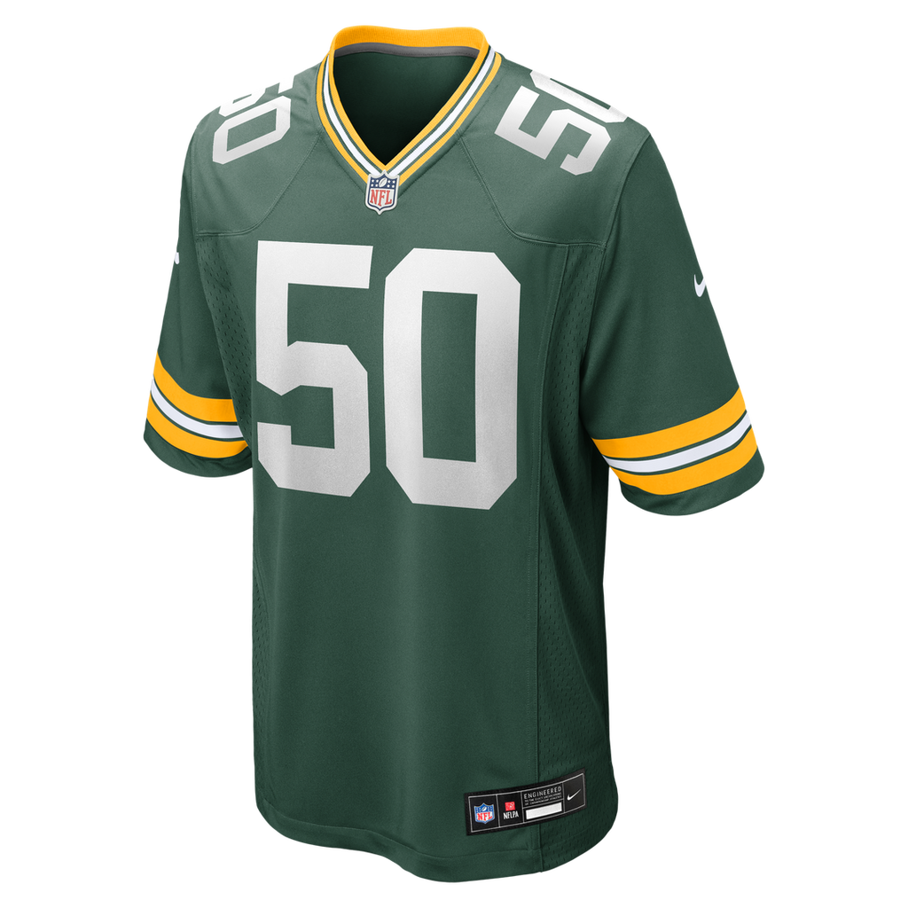 Green Bay Packers Zach Tom Nike Game Player Jersey - Green