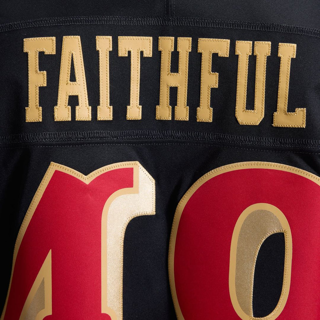 San Francisco 49ers The Faithful Nike Rivalries Collection Stitched Limited Jersey - Black