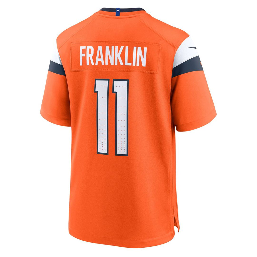 Denver Broncos Troy Franklin Nike Team Game Jersey - Orange
