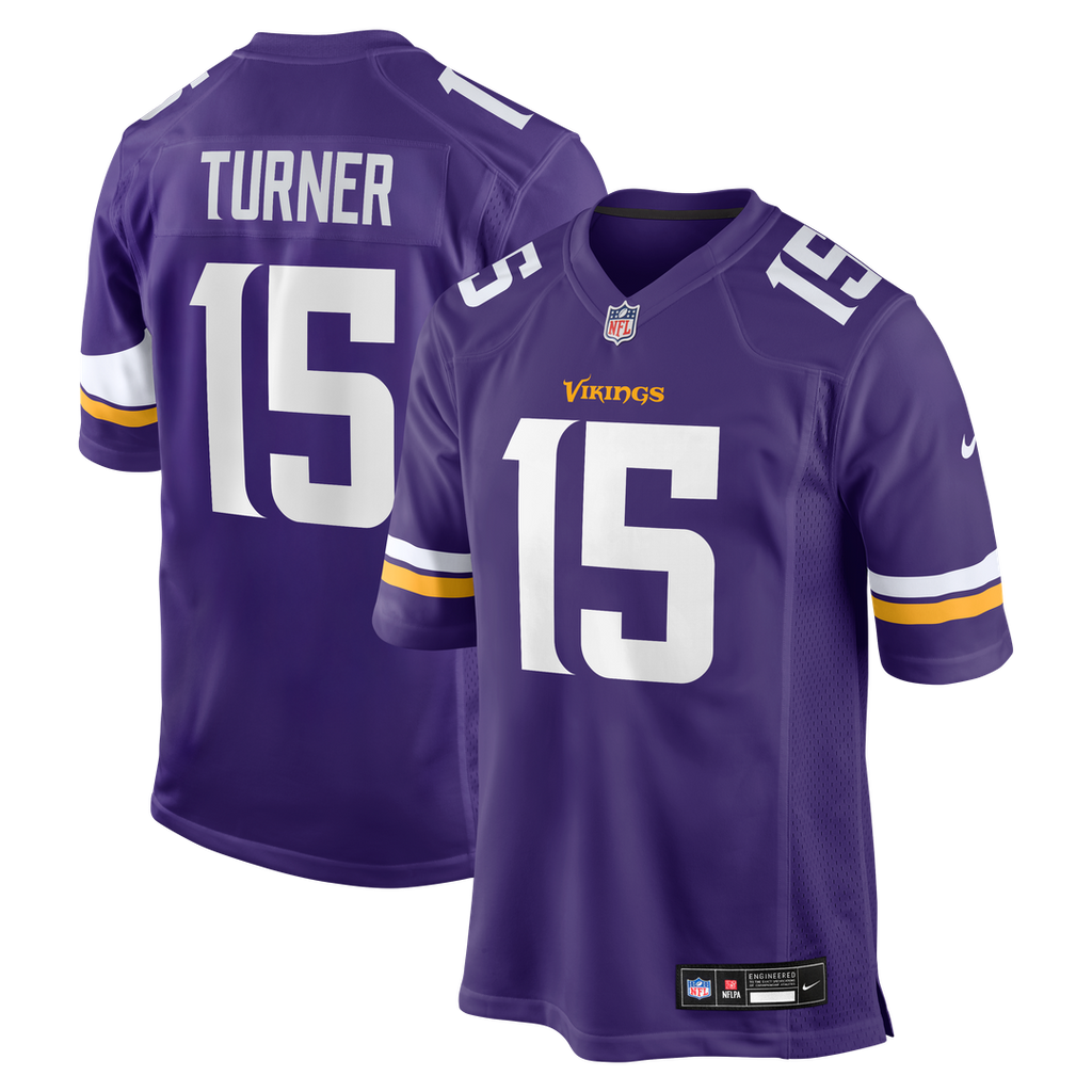 Minnesota Vikings Dallas Turner Nike Game Jersey - Purple
