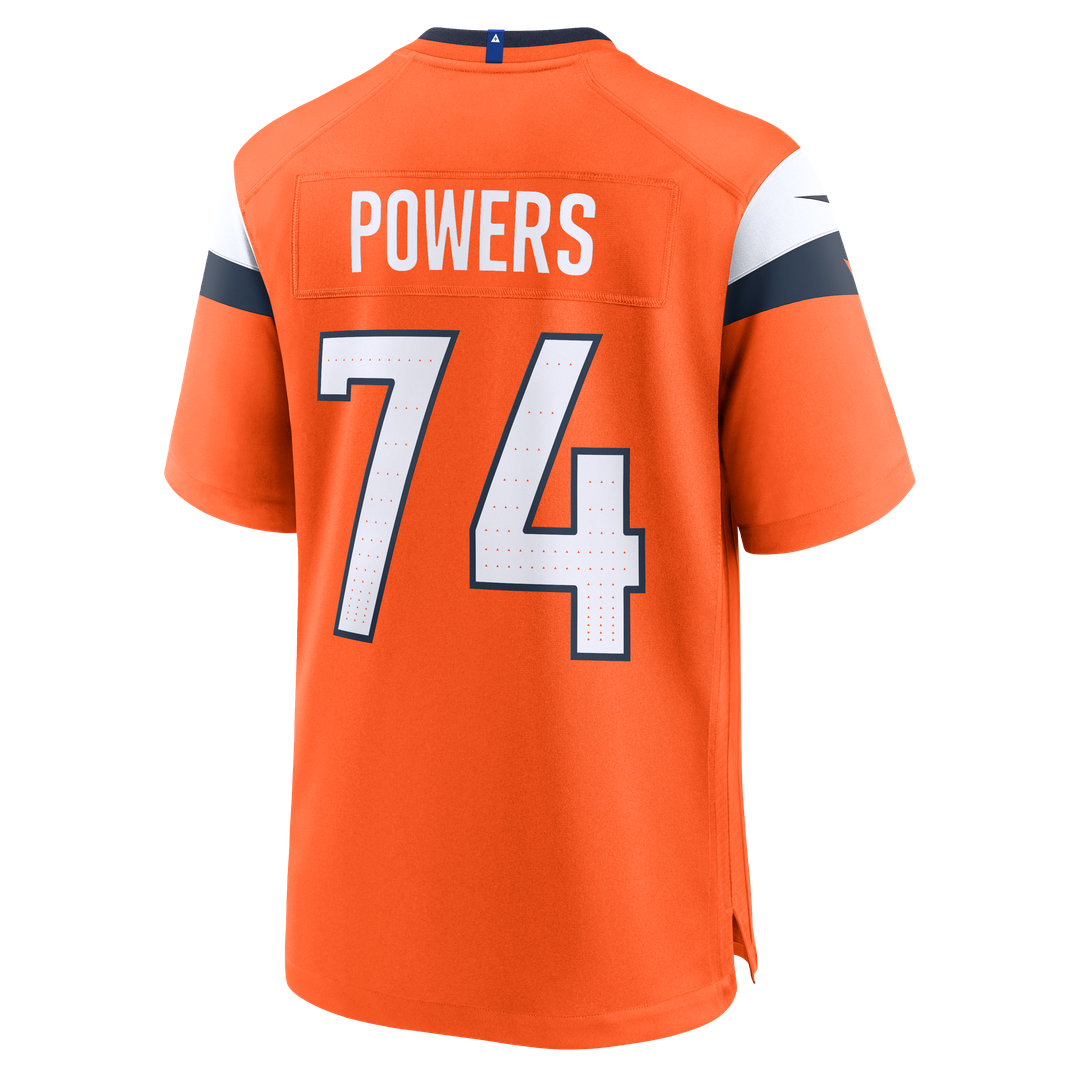 Denver Broncos Ben Powers Nike Team Game Jersey - Orange