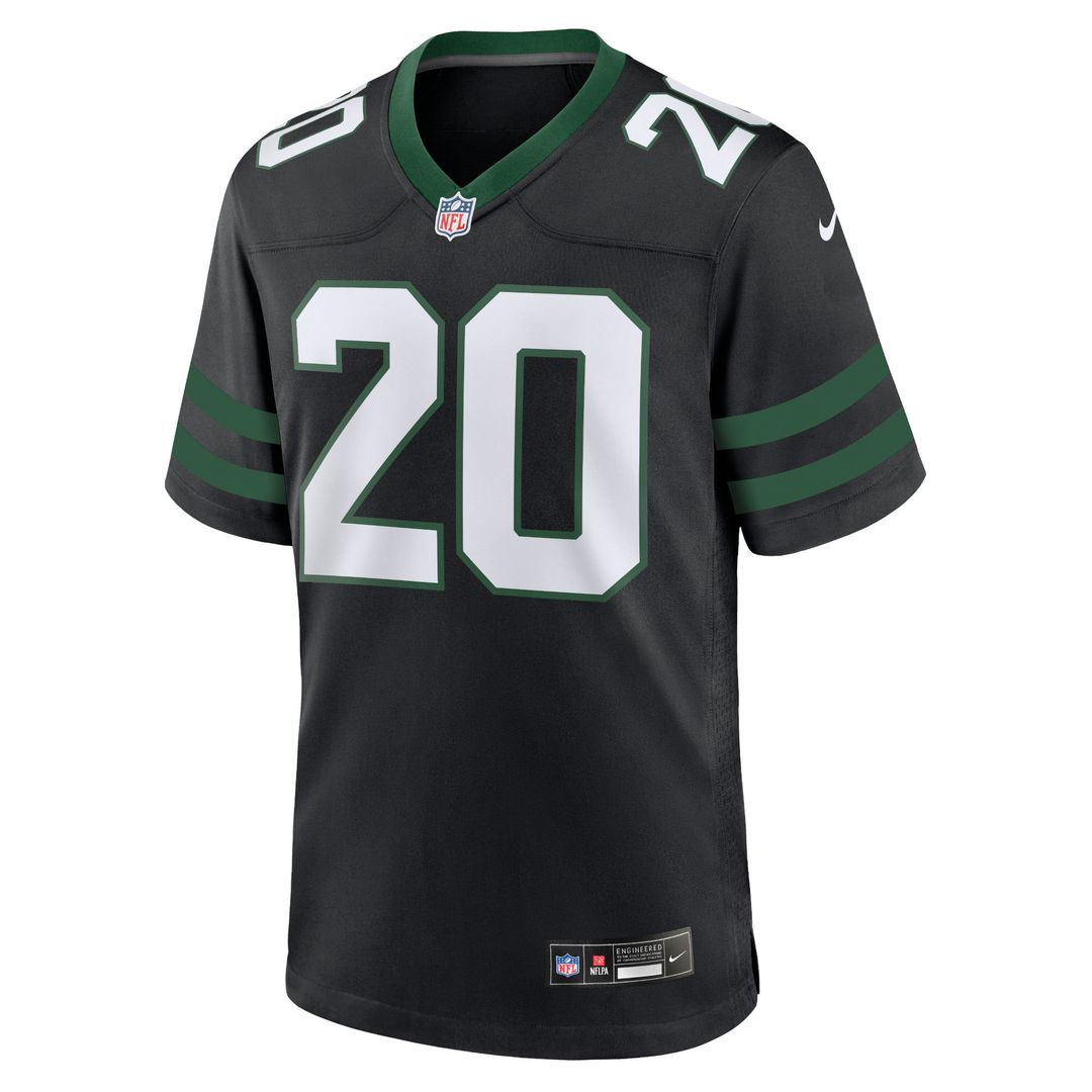 New York Jets Breece Hall Nike Alternate Game Jersey - Legacy Black
