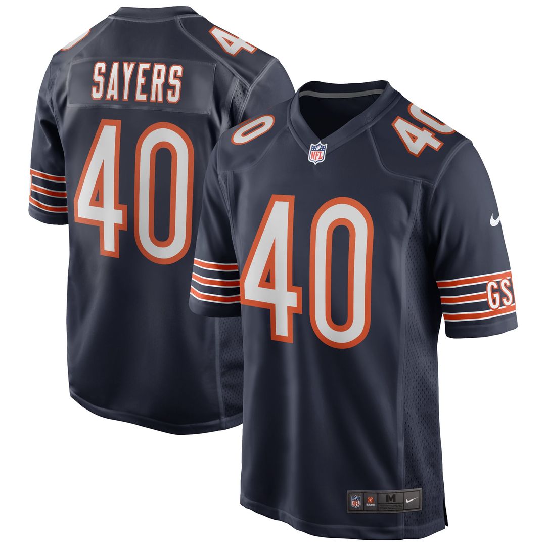 Chicago Bears Gale Sayers Nike Game Retired Player Jersey - Navy