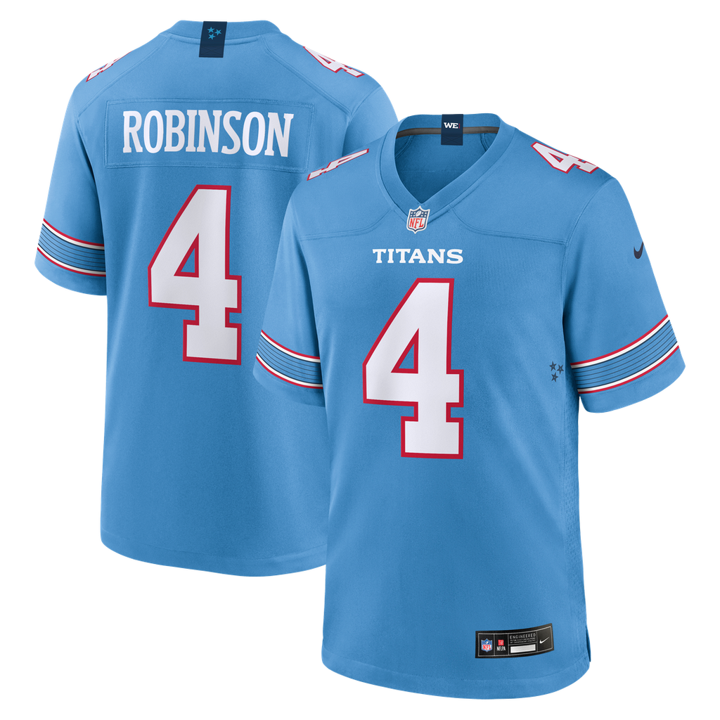 Tennessee Titans Wan'Dale Robinson Nike Team Game Jersey - Light Blue