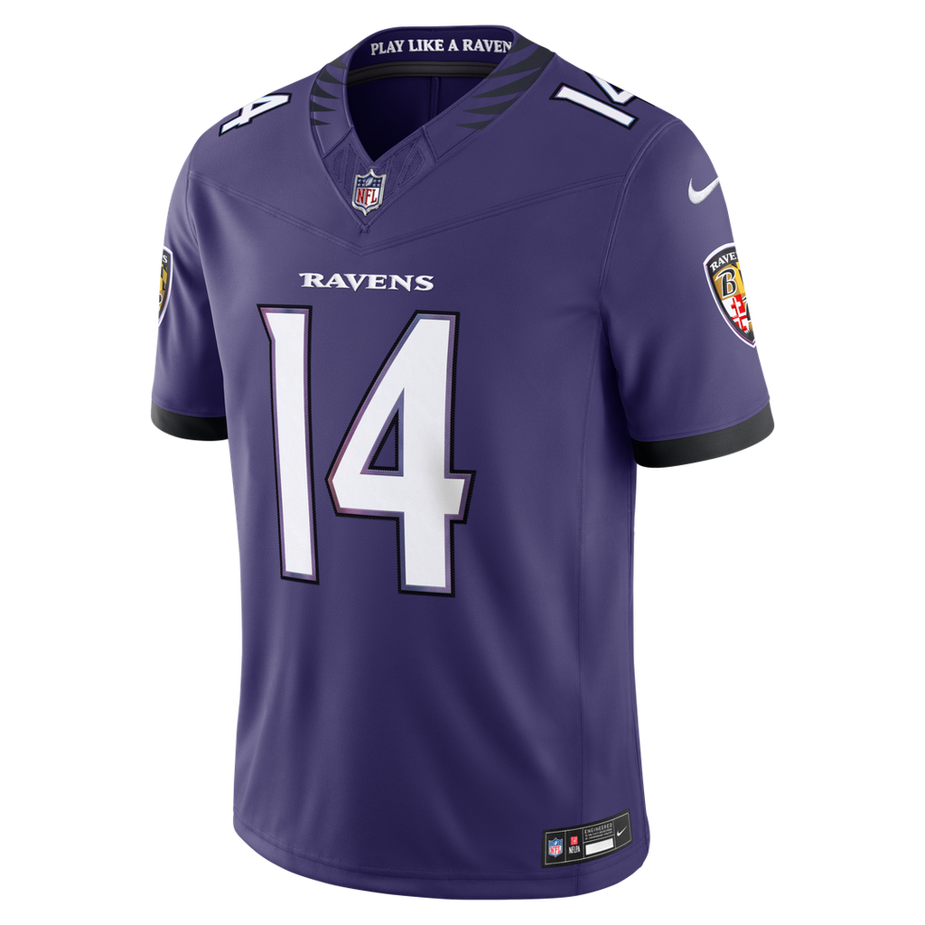 Baltimore Ravens Kyle Hamilton Nike Alternate Vapor F.U.S.E. Stitched Limited Jersey - Black