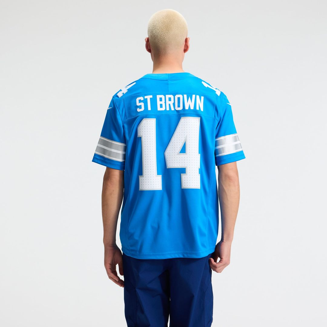 Detroit Lions Amon-Ra St. Brown Nike Vapor F.U.S.E. Stitched Limited Jersey - White