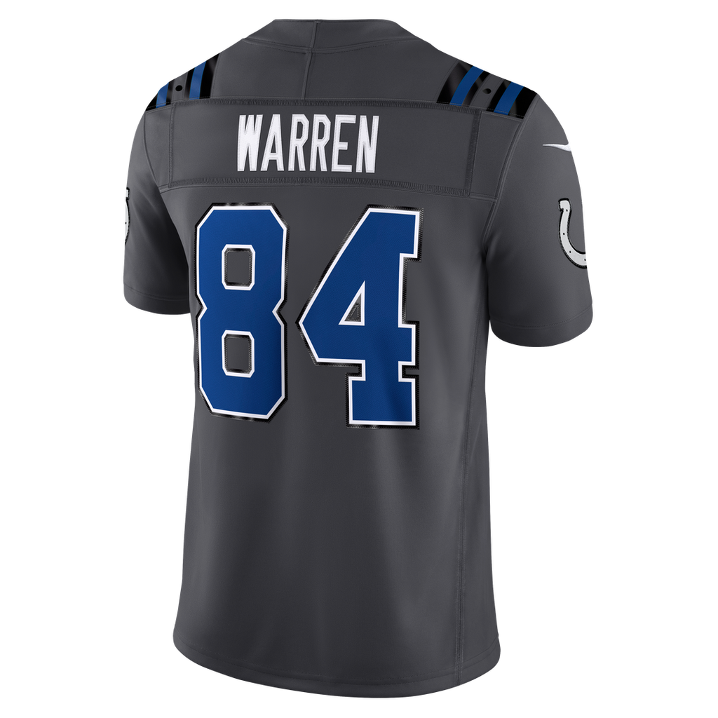 Indianapolis Colts Tyler Warren Nike 2026 Rivalries Collection Stitched Limited Jersey - Anthracite