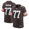 Cleveland Browns Zion Johnson Nike Team Game Jersey - Brown