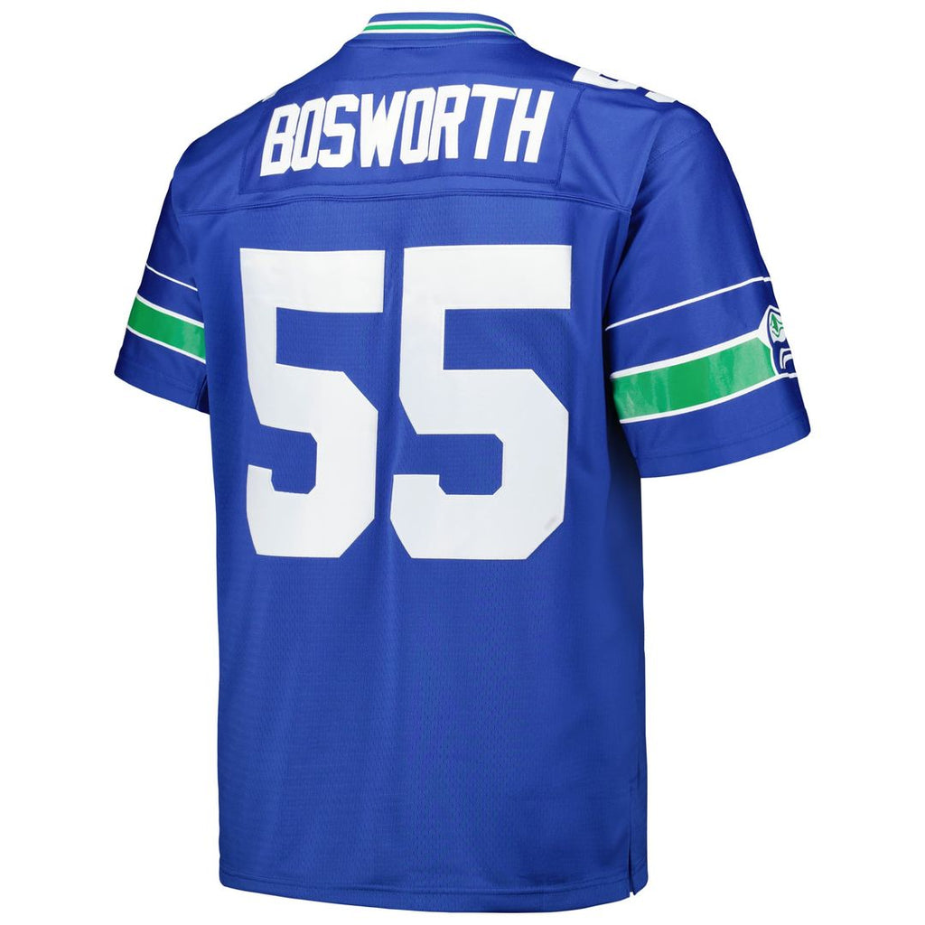 Seattle Seahawks Brian Bosworth Mitchell & Ness Big & Tall 1987 Legacy Retired Player Jersey - Royal