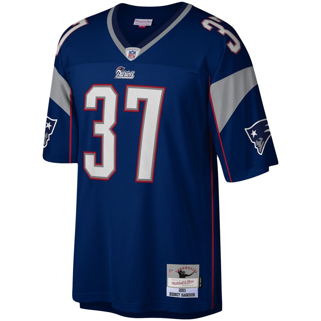 New England Patriots Rodney Harrison Mitchell & Ness Legacy Replica Jersey - Navy