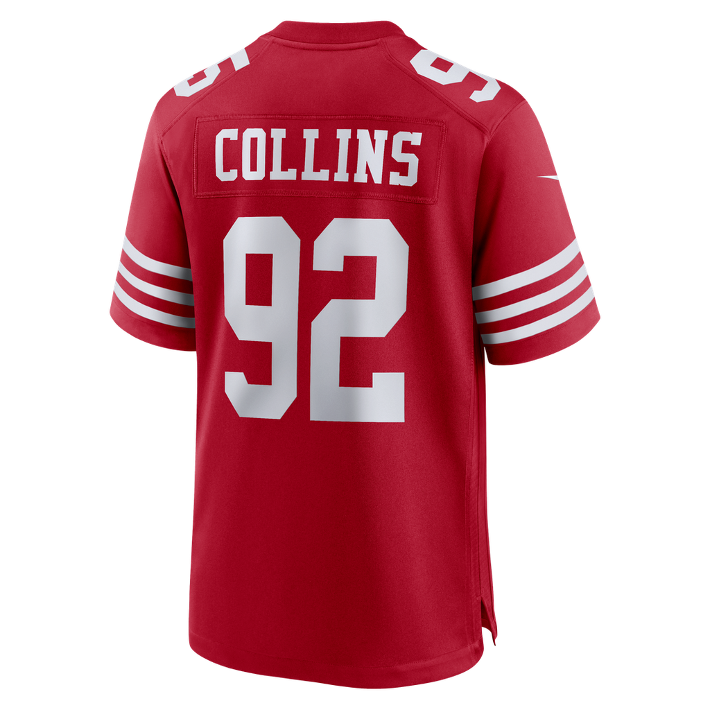 San Francisco 49ers Alfred Collins Nike Team Game Jersey - Scarlet