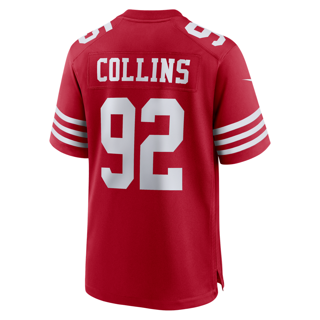 San Francisco 49ers Alfred Collins Nike Team Game Jersey - Scarlet