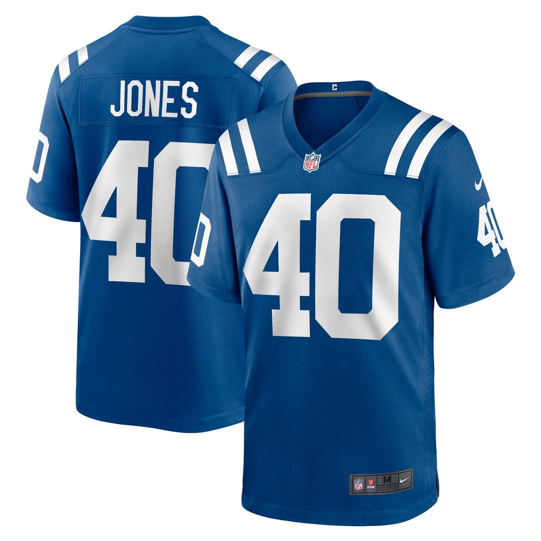 Indianapolis Colts Jaylon Jones Nike Team Game Jersey - Royal