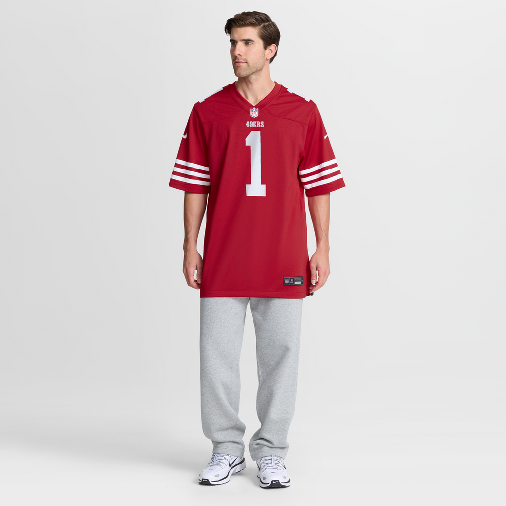 San Francisco 49ers Ricky Pearsall Nike Team Game Jersey - Scarlet