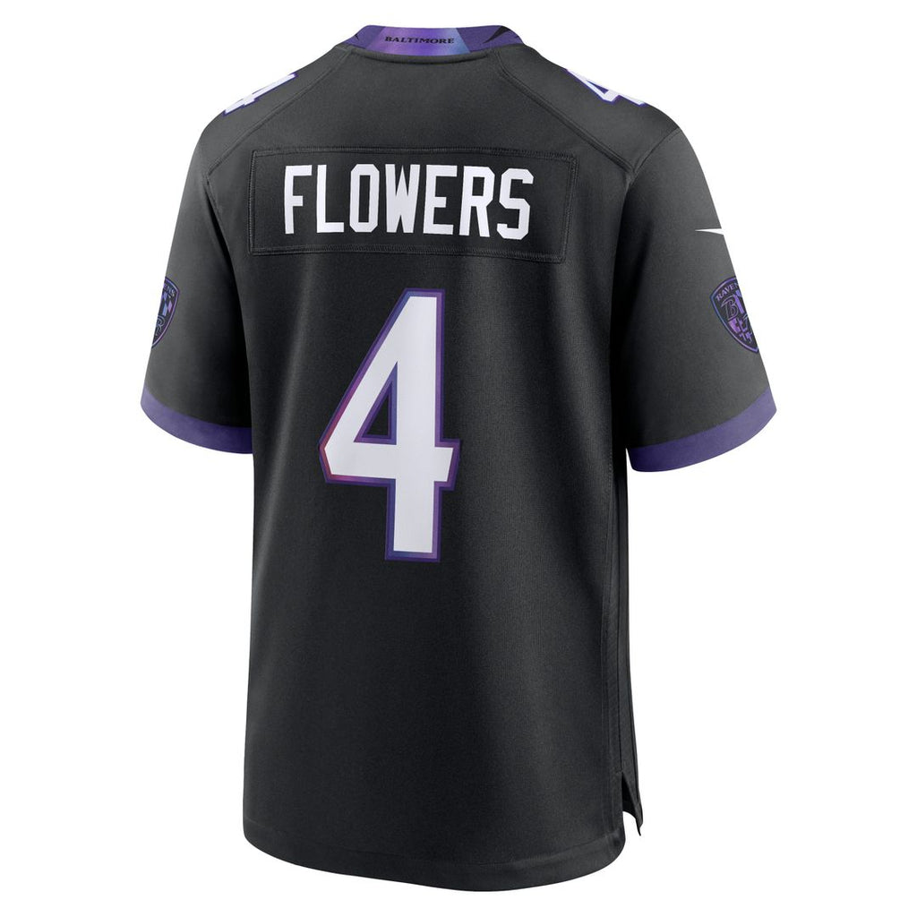 Baltimore Ravens Zay Flowers Nike Alternate Game Jersey - Purple