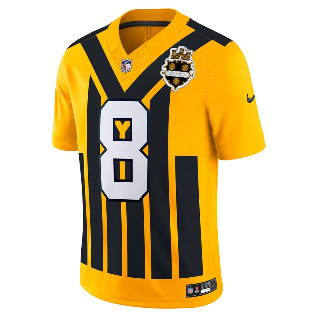 Pittsburgh Steelers Aaron Rodgers Nike Alternate Vapor F.U.S.E. Limited Jersey - Gold