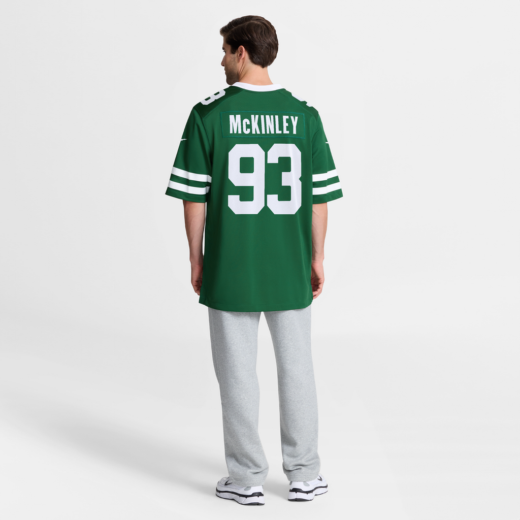 New York Jets Takk McKinley Nike Team Game Jersey - Legacy Green