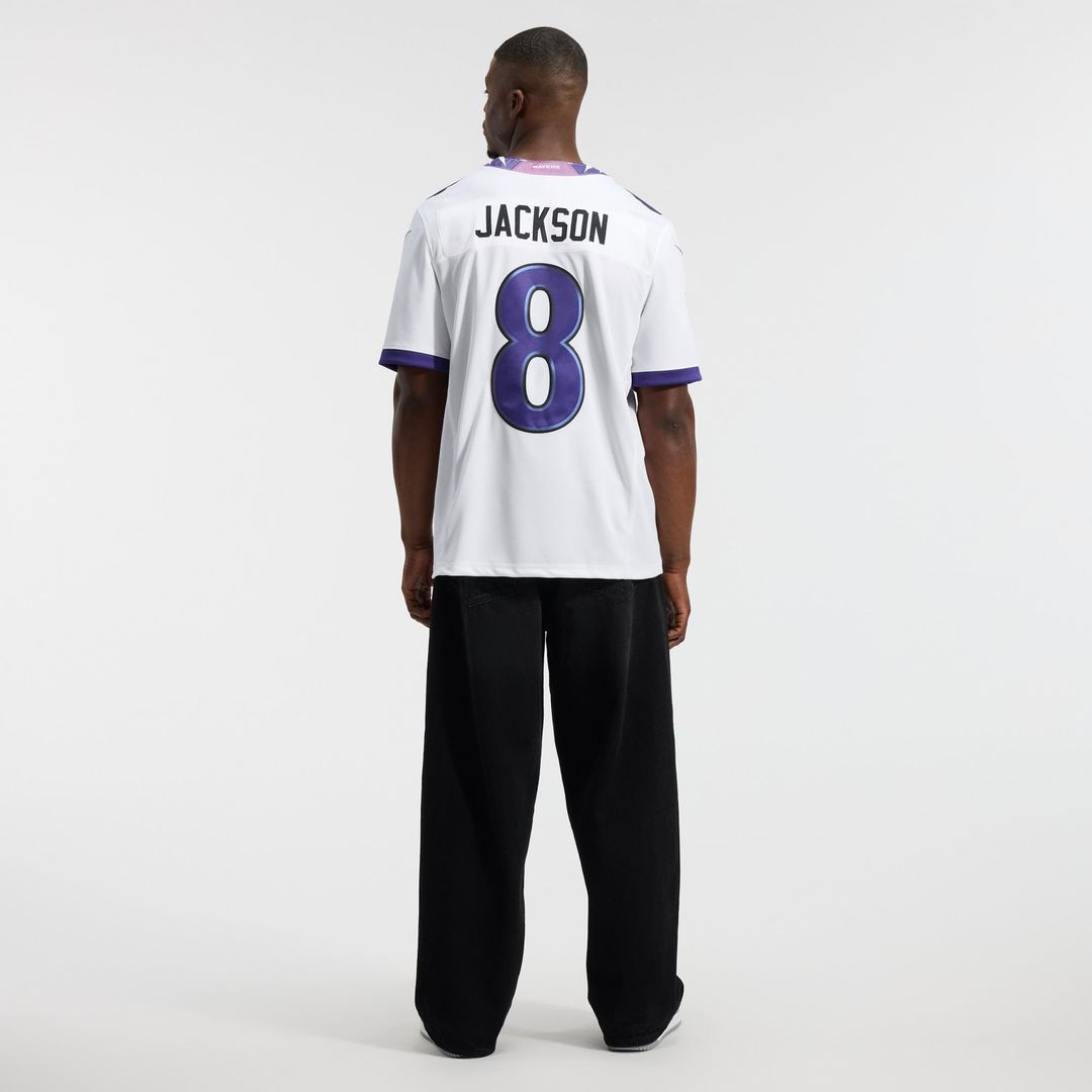 Baltimore Ravens Lamar Jackson Nike Vapor F.U.S.E. Stitched Limited Jersey - White