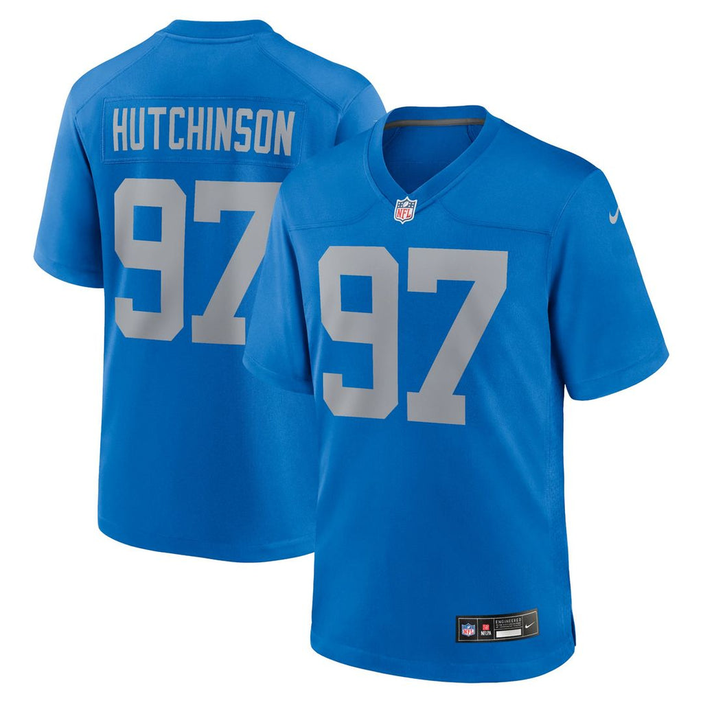 Detroit Lions Aidan Hutchinson Nike Alternate Game Jersey - Blue