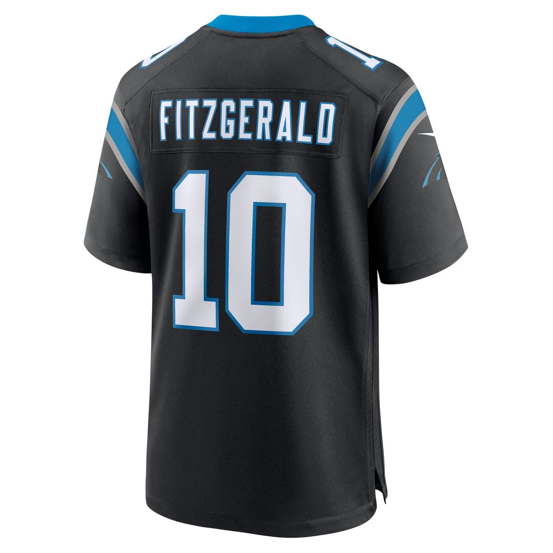 Carolina Panthers Ryan Fitzgerald Nike Team Game Jersey - Black