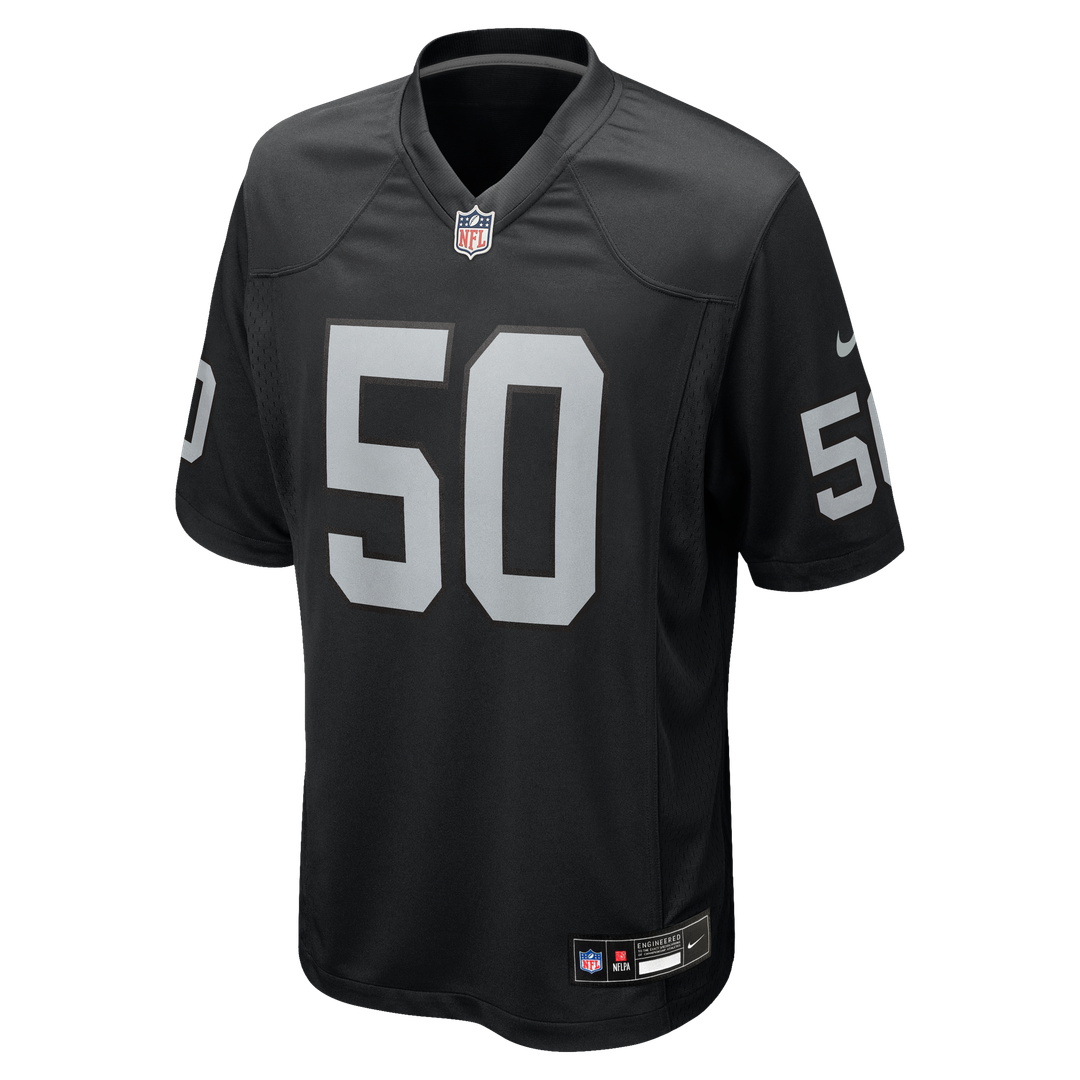Las Vegas Raiders Segun Olubi Nike Team Game Jersey - Black