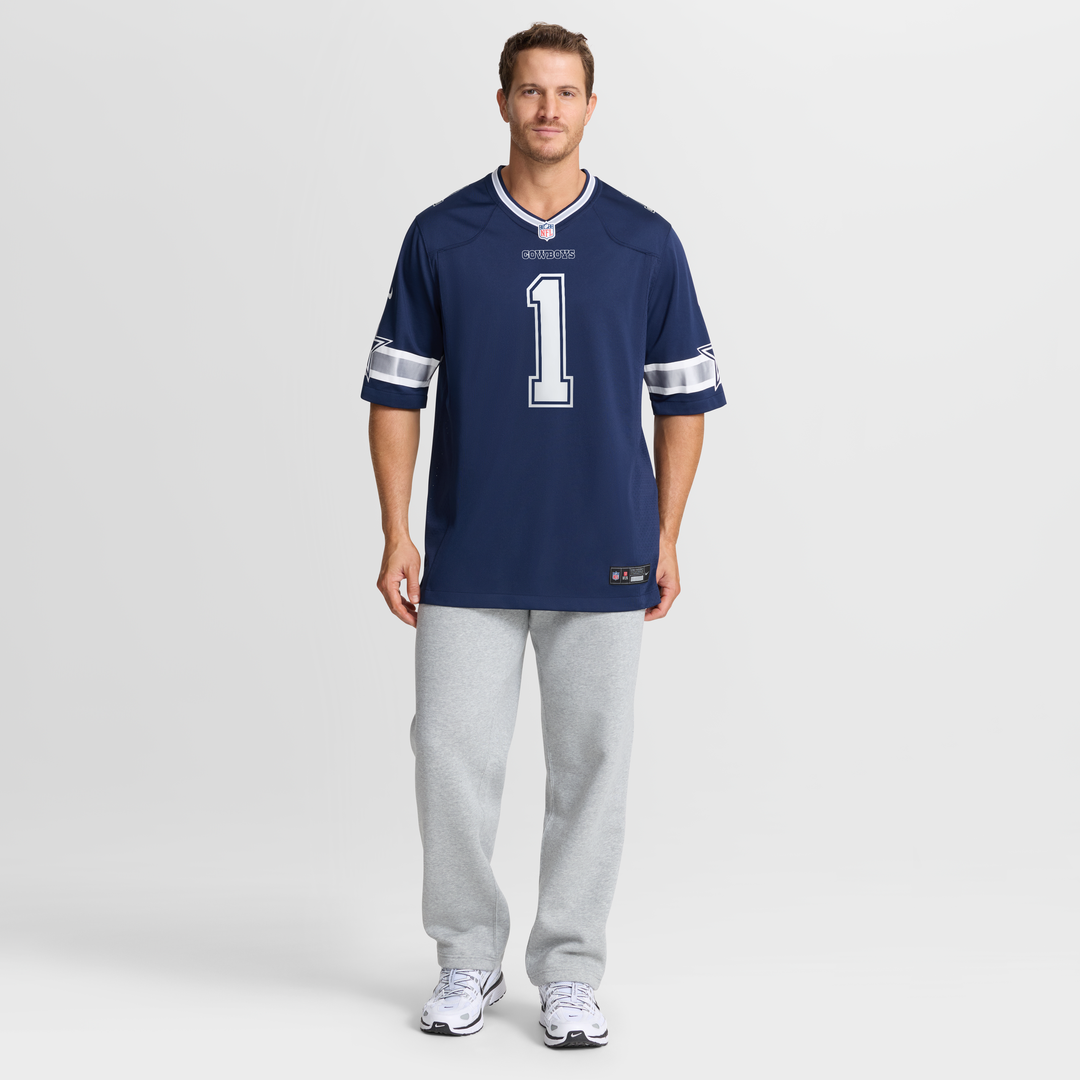 Dallas Cowboys Number 1 Dad Nike Game Jersey - Navy