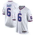 New York Giants Jaxson Dart Nike Alternate Vintage White Game Jersey - White