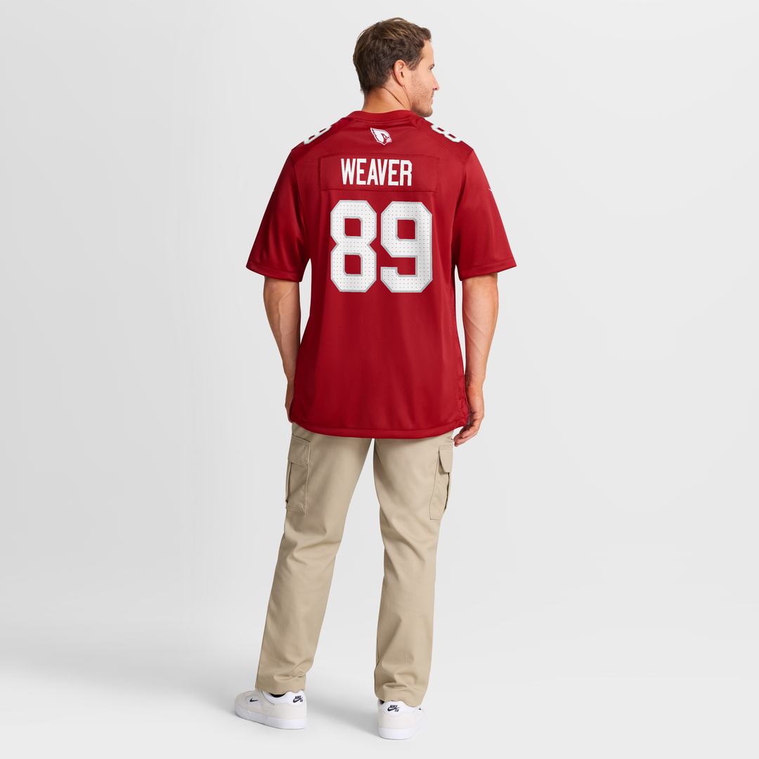 Arizona Cardinals Xavier Weaver Nike Team Game Jersey - Cardinal