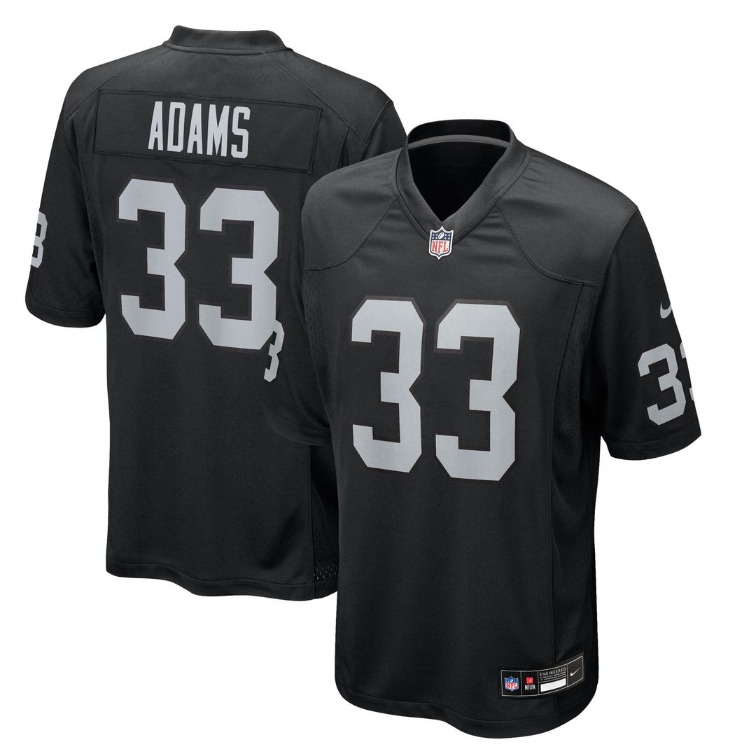 Las Vegas Raiders Jamal Adams Nike Team Game Jersey - Black