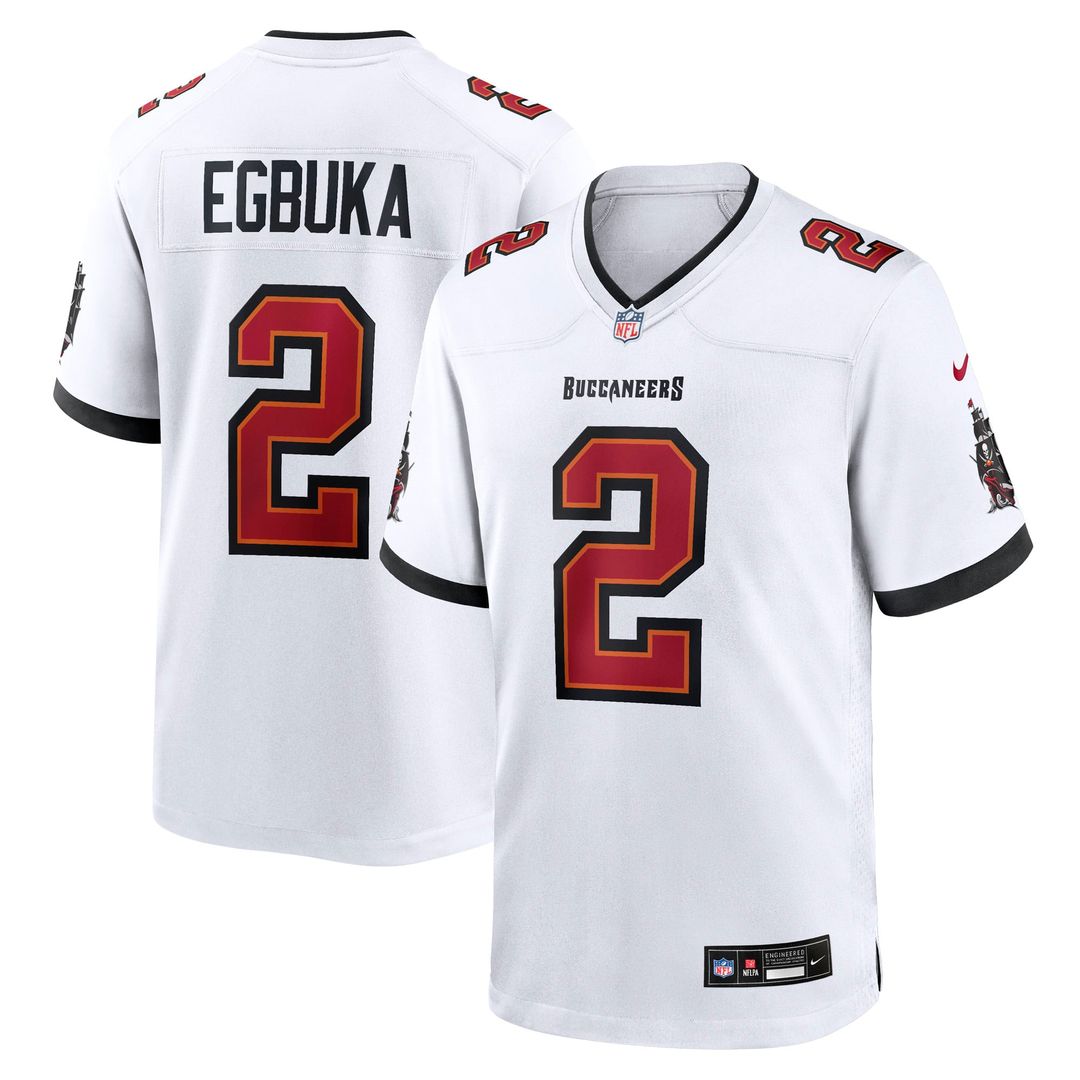 Tampa Bay Buccaneers Emeka Egbuka Nike Game Jersey - White
