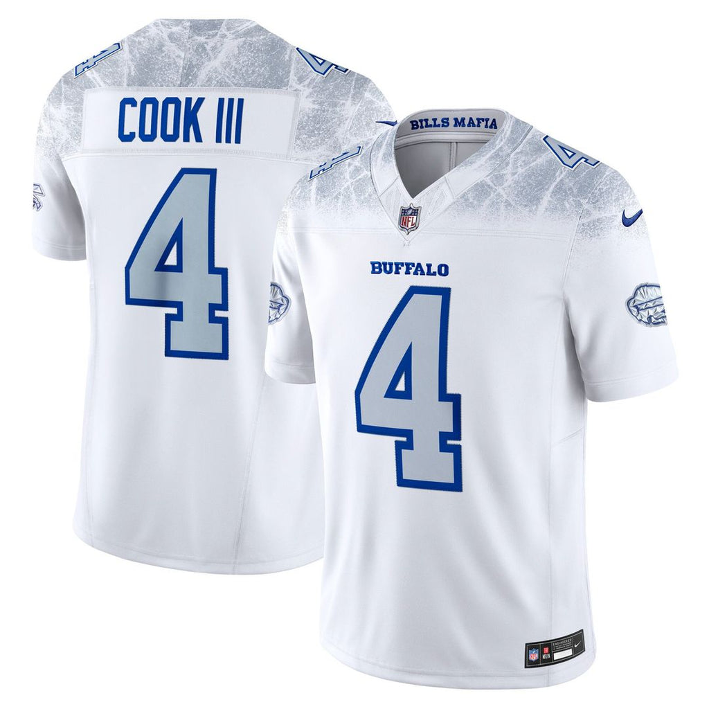 Buffalo Bills James Cook III Nike Rivalries Collection Stitched Limited Jersey - White