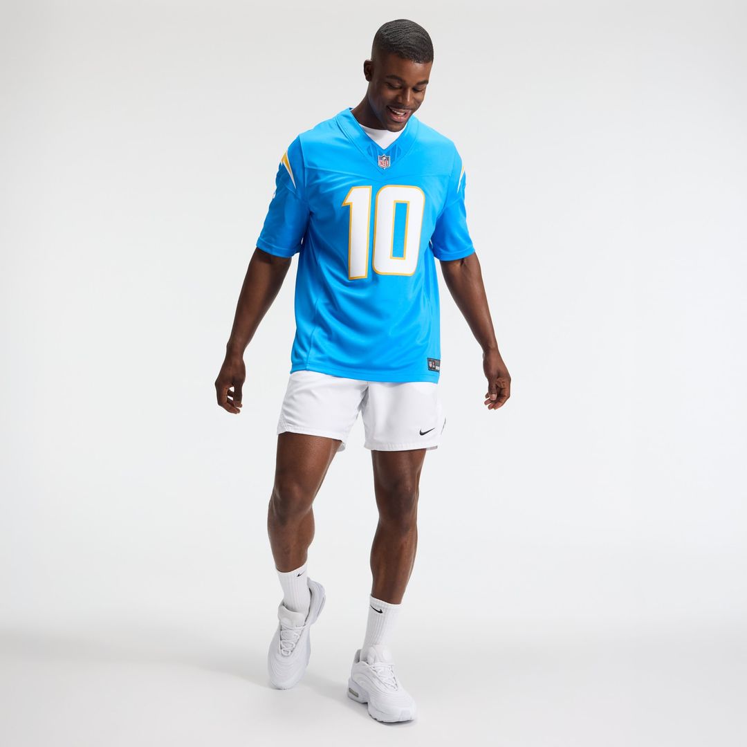 Los Angeles Chargers Justin Herbert Nike Team Vapor F.U.S.E. Stitched Limited Jersey - Powder Blue