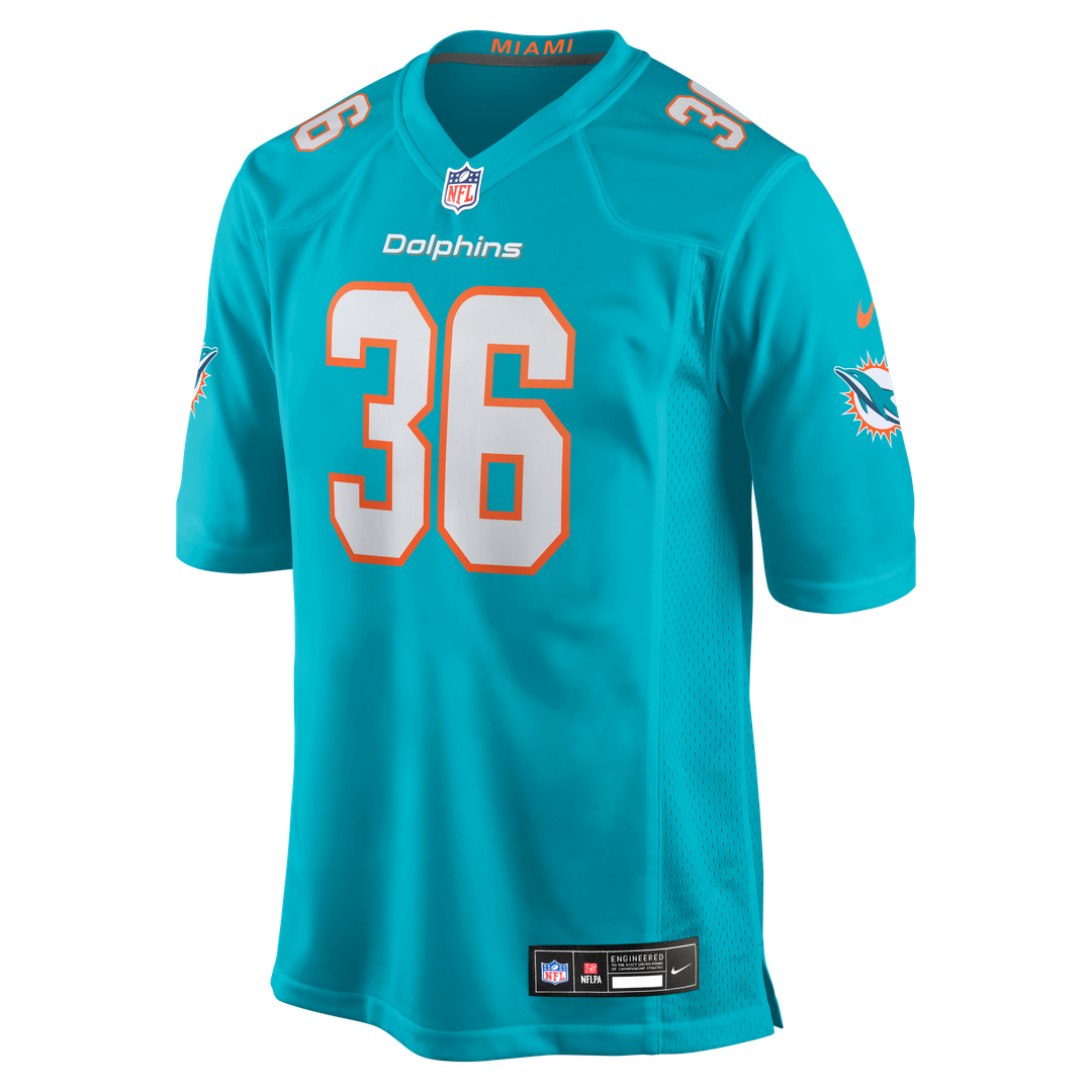 Miami Dolphins Storm Duck Nike Game Jersey - Aqua
