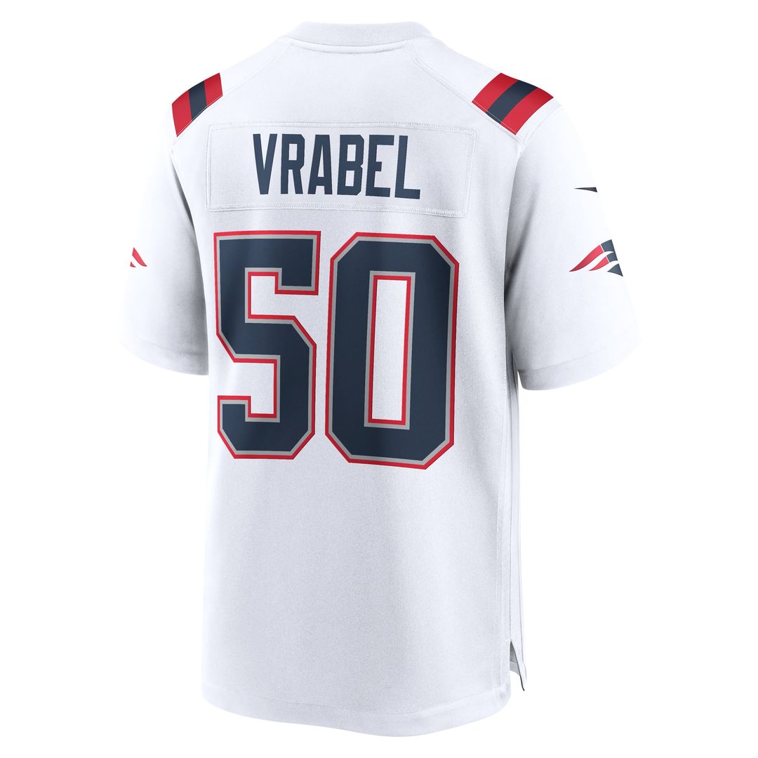 New England Patriots Mike Vrabel Nike Retired Player Game Jersey - White