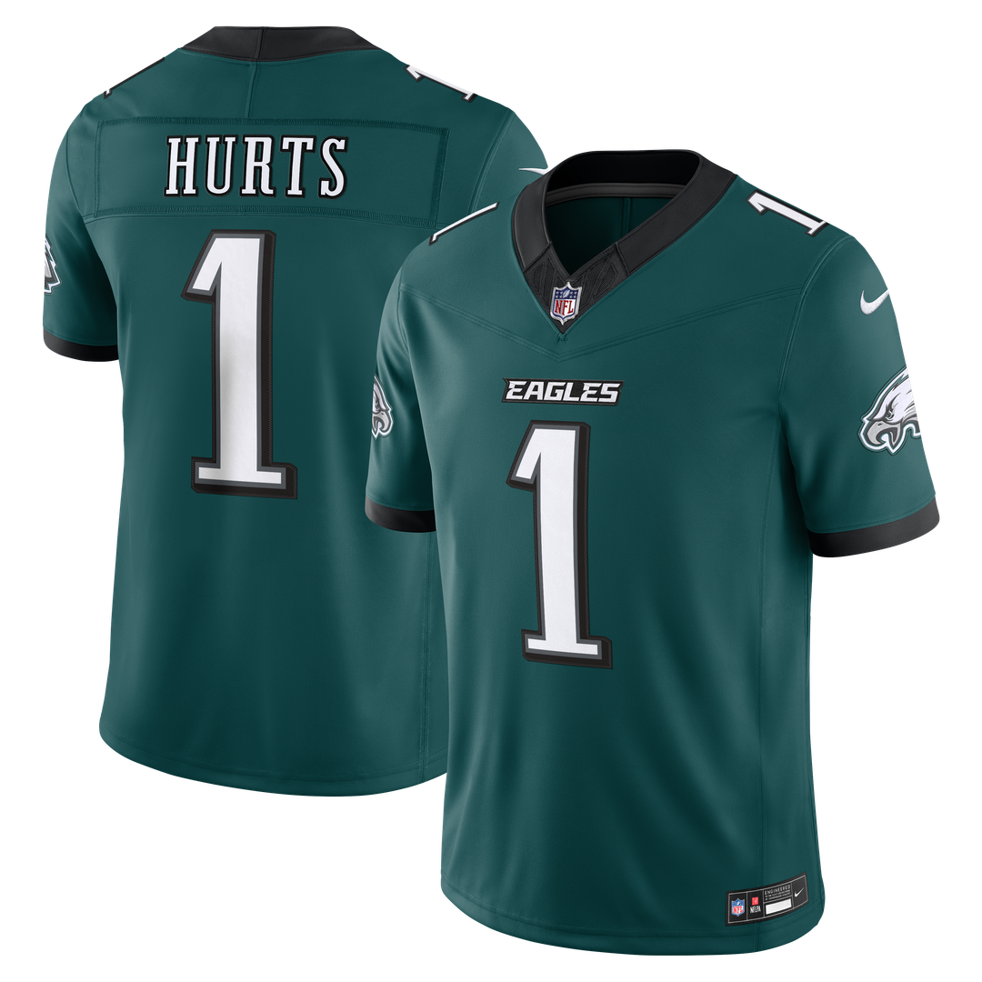 Philadelphia Eagles Jalen Hurts Nike Team Vapor F.U.S.E. Stitched Limited Jersey - Midnight Green