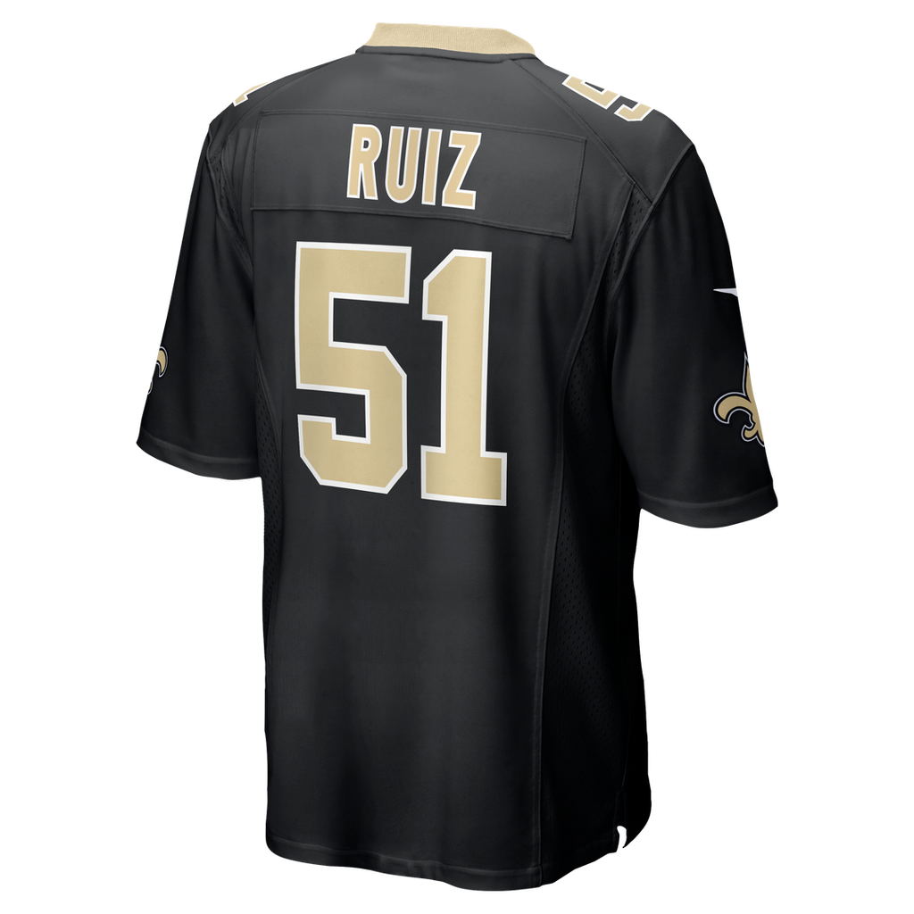 New Orleans Saints Cesar Ruiz Nike Game Jersey - Black