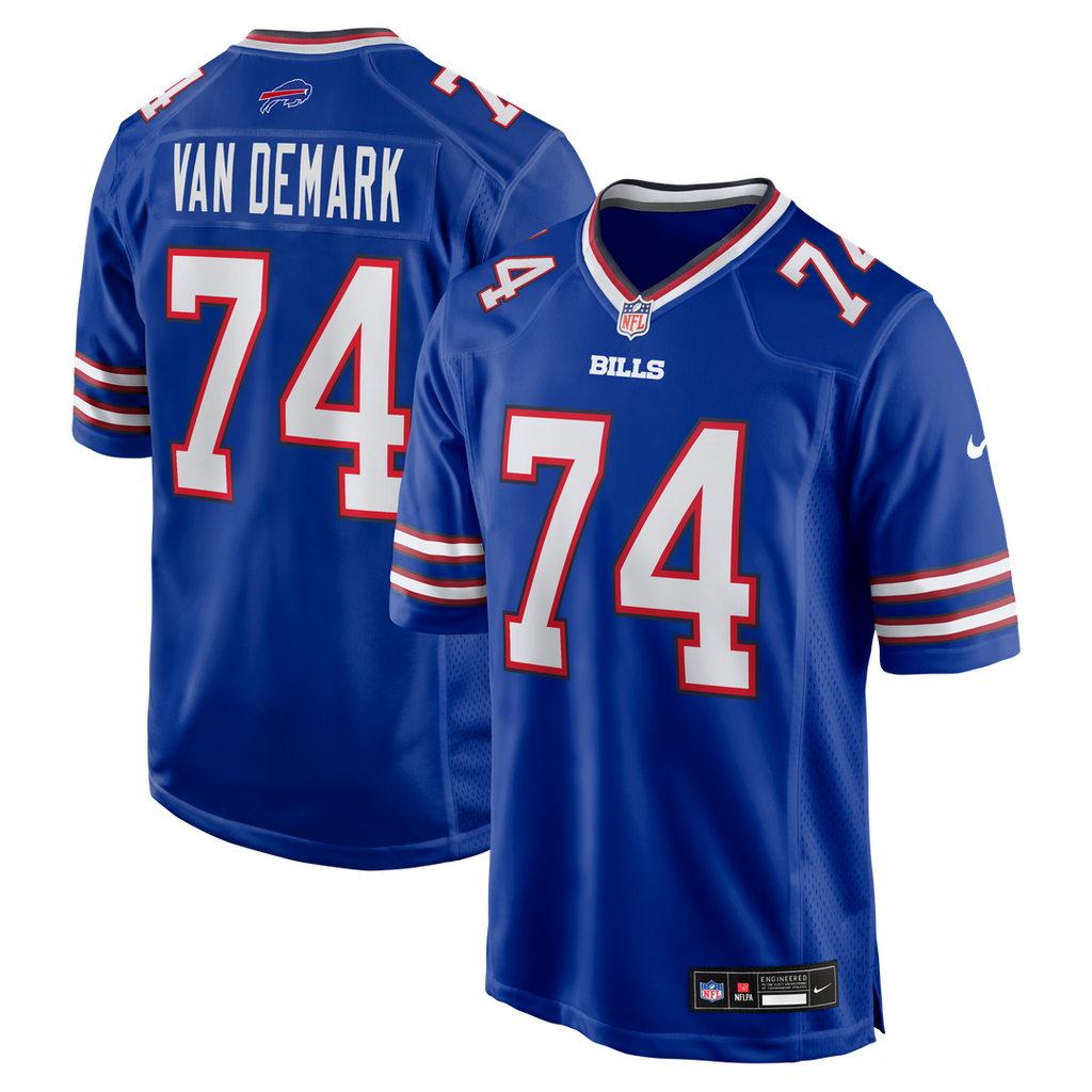 Buffalo Bills Ryan Van Demark Nike Game Player Jersey - Royal