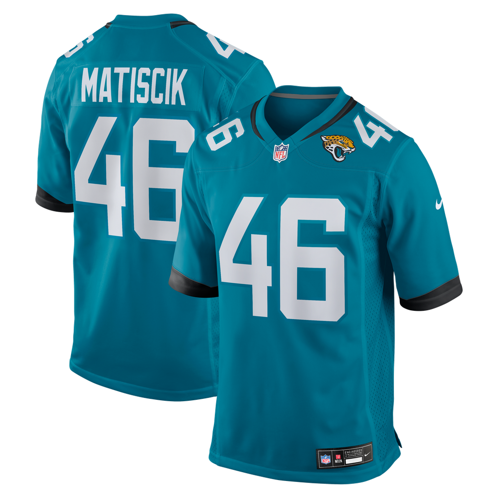 Jacksonville Jaguars Ross Matiscik Nike Game Jersey - Teal