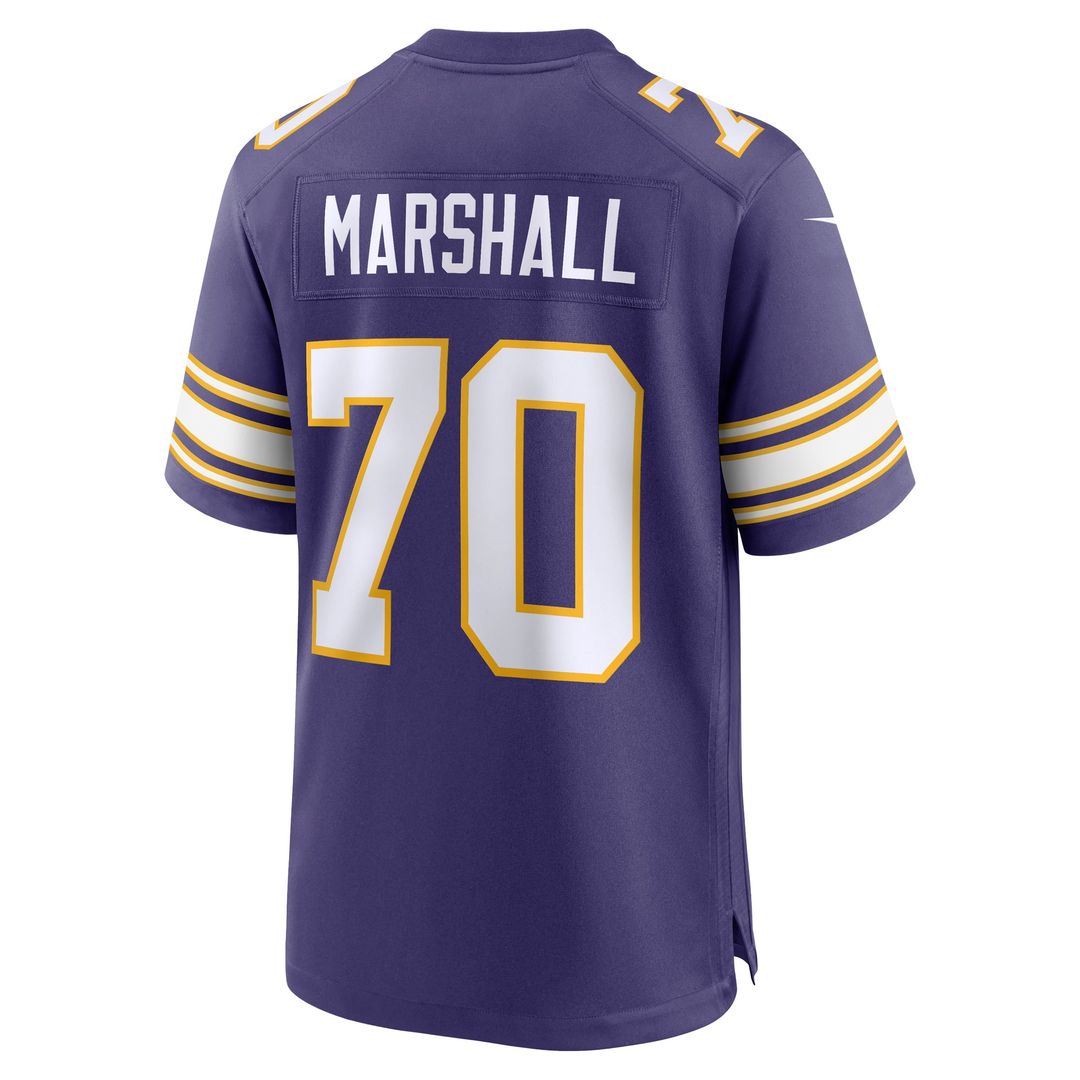 Minnesota Vikings Jim Marshall Nike Retired Player Alternate Game Jersey - Purple